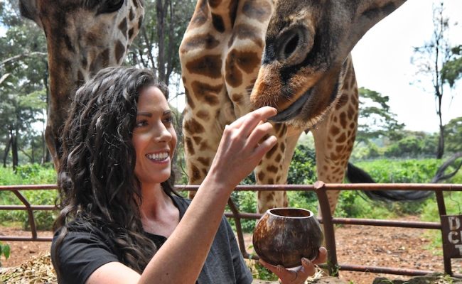 young-brunette-millennial-tourist-feeding-giraffes-2023-11-27-05-26-36-utc